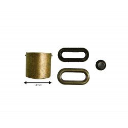 Brown Leather + Brass Buckle Set (10 Set) Brown Leather + Brass Buckle Set (10 Set)