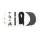 Black Leather and Brass Buckle Cap Making Kit