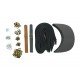 Black + Brown Leather and Brass Clasp Buckle Cap Making Kit Black + Brown Leather and Brass Clasp Buckle Cap Making Kit