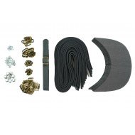 Black Leather + Brass Clasp Buckle Cap Making Kit (10 Kit) Black Leather + Brass Clasp Buckle Cap Making Kit (10 Kit)