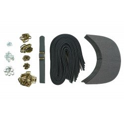 Black Leather + Brass Clasp Buckle Cap Making Kit (10 Kit) Black Leather + Brass Clasp Buckle Cap Making Kit (10 Kit)