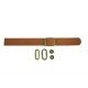 Black + Brown Leather and Brass Clasp Buckle Cap Making Kit Black + Brown Leather and Brass Clasp Buckle Cap Making Kit