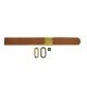 Brown Leather and Brass Buckle Cap Making Kit Brown Leather and Brass Buckle Cap Making Kit