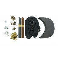 Black + Brown Leather + Brass Buckle Cap Making Kit (10 Kit) Black + Brown Leather + Brass Buckle Cap Making Kit (10 Kit)