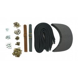 Black + Brown Leather + Brass Clasp Buckle Cap Making Kit (10 Kit) Black + Brown Leather + Brass Clasp Buckle Cap Making Kit (10 Kit)