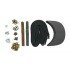 Black + Brown Leather + Brass Clasp Buckle Cap Making Kit (10 Kit)
