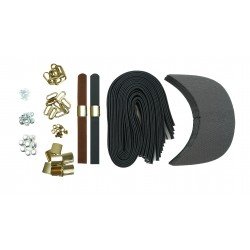 Black + Brown Leather + Gold Buckle Cap Making Kit (10 Kit) Black + Brown Leather + Gold Buckle Cap Making Kit (10 Kit)