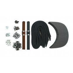 Black + Brown Leather + Gun Metal Clasp Buckle Cap Making Kit (10 Kit) Black + Brown Leather + Gun Metal Clasp Buckle Cap Making Kit (10 Kit)