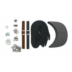 Black + Brown Leather + Silver Clasp Buckle Cap Making Kit (10 Kit) Black + Brown Leather + Silver Clasp Buckle Cap Making Kit (10 Kit)