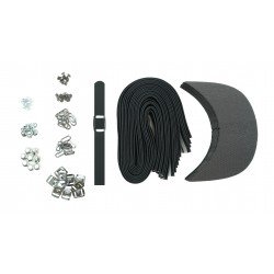 Black Leather + Silver Clasp Buckle Cap Making Kit (10 Kit) Black Leather + Silver Clasp Buckle Cap Making Kit (10 Kit)