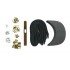 Brown Leather + Gold Buckle Cap Making Kit (10 Kit)
