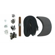 Brown Leather + Gun Metal Buckle Cap Making Kit (10 Kit) Brown Leather + Gun Metal Buckle Cap Making Kit (10 Kit)