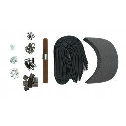 Brown Leather + Gun Metal Buckle Cap Making Kit (10 Kit) Brown Leather + Gun Metal Buckle Cap Making Kit (10 Kit)