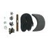 Brown Leather + Gun Metal Buckle Cap Making Kit (10 Kit)
