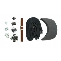Brown Leather + Gun Metal Clasp Buckle Cap Making Kit (10 Kit) Brown Leather + Gun Metal Clasp Buckle Cap Making Kit (10 Kit)