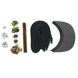Brown Leather + Brass Clasp Buckle Cap Making Kit (10 Kit) Brown Leather + Brass Clasp Buckle Cap Making Kit (10 Kit)