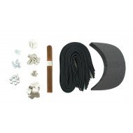 Brown Leather + Silver Buckle Cap Making Kit (10 Kit) Brown Leather + Silver Buckle Cap Making Kit (10 Kit)