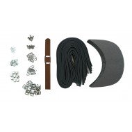 Brown Leather + Silver Clasp Buckle Cap Making Kit (10 Kit) Brown Leather + Silver Clasp Buckle Cap Making Kit (10 Kit)