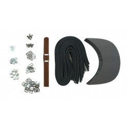 Brown Leather + Silver Clasp Buckle Cap Making Kit (10 Kit) Brown Leather + Silver Clasp Buckle Cap Making Kit (10 Kit)