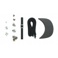 Black Leather + Silver Clasp Buckle Cap Making Kit (5 Kit) Black Leather + Silver Clasp Buckle Cap Making Kit (5 Kit)