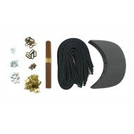 Brown Leather + Brass Buckle Cap Making Kit (10 Kit) Brown Leather + Brass Buckle Cap Making Kit (10 Kit)