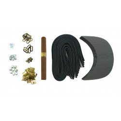 Brown Leather + Brass Buckle Cap Making Kit (10 Kit) Brown Leather + Brass Buckle Cap Making Kit (10 Kit)