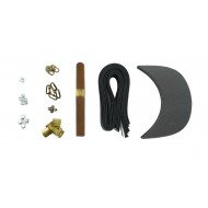 Brown Leather + Brass Buckle Cap Making Kit (5 Kit) Brown Leather + Brass Buckle Cap Making Kit (5 Kit)