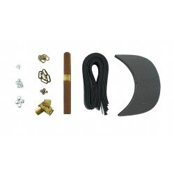 Brown Leather + Brass Buckle Cap Making Kit (5 Kit) Brown Leather + Brass Buckle Cap Making Kit (5 Kit)