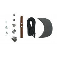 Brown Leather + Gun Metal Clasp Buckle Cap Making Kit (5 Kit) Brown Leather + Gun Metal Clasp Buckle Cap Making Kit (5 Kit)