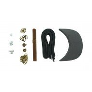 Brown Leather + Brass Clasp Buckle Cap Making Kit (5 Kit) Brown Leather + Brass Clasp Buckle Cap Making Kit (5 Kit)