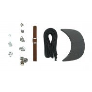 Brown Leather + Silver Clasp Buckle Cap Making Kit (5 Kit) Brown Leather + Silver Clasp Buckle Cap Making Kit (5 Kit)