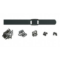 Black Leather + Gun Metal Clasp Buckle Set (5 Set) Black Leather + Gun Metal Clasp Buckle Set (5 Set)