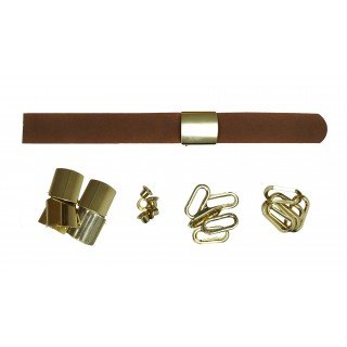 Brown Leather + Gold Buckle Set (5 Set) display picture 2