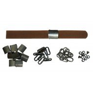 Brown Leather + Gun Metal Buckle Set (10 Set) Brown Leather + Gun Metal Buckle Set (10 Set)