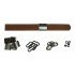 Brown Leather + Gun Metal Buckle Set (5 Set)