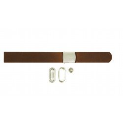 Black + Brown Leather + Silver Buckle Cap Making Kit (10 Kit) Black + Brown Leather + Silver Buckle Cap Making Kit (10 Kit)