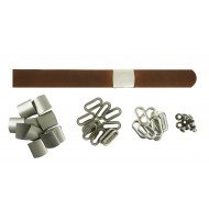 Brown Leather + Silver Buckle Set (10 Set) Brown Leather + Silver Buckle Set (10 Set)