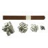 Brown Leather + Silver Buckle Set (10 Set)