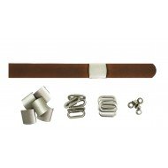 Brown Leather + Silver Buckle Set (5 Set) Brown Leather + Silver Buckle Set (5 Set)
