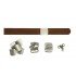 Brown Leather + Silver Buckle Set (5 Set)