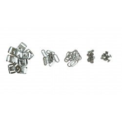 Silver Clasp Buckle Sets (10 Sets)