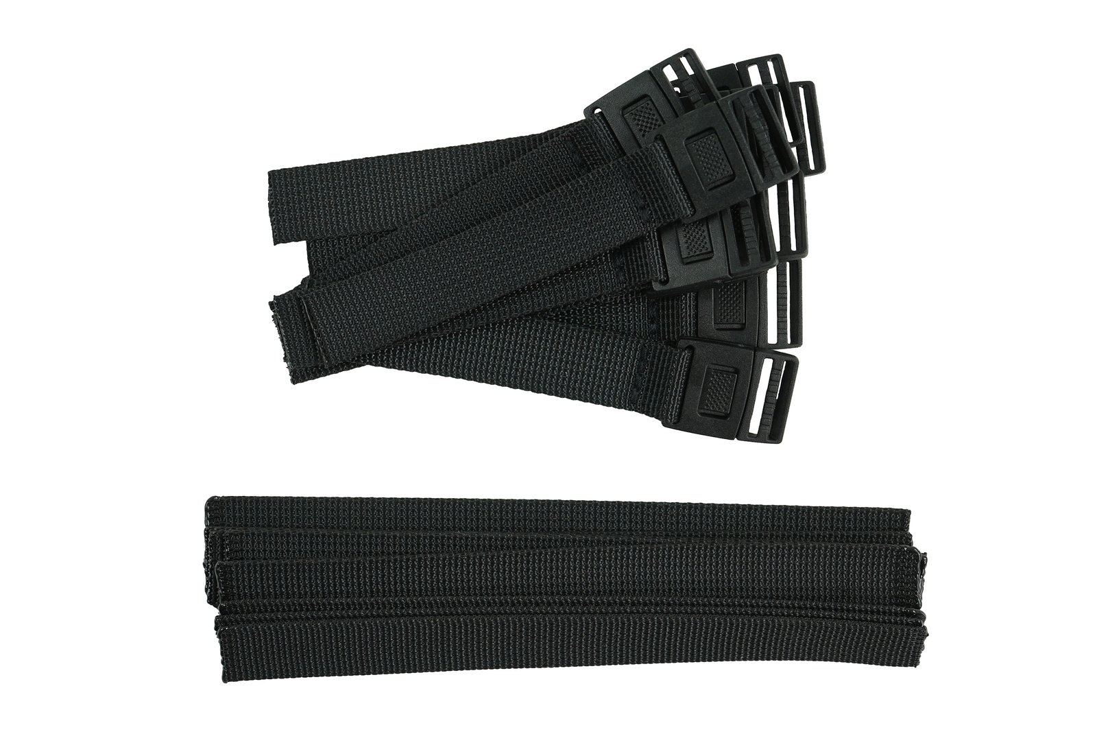Plastic Clip Closure Nylon Strap 10 Set