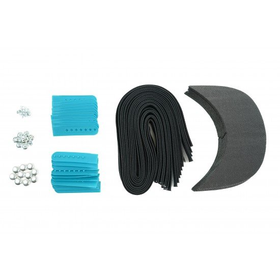 Barbie Blue Plastic Snapback Cap Making Kit (10 Kit)