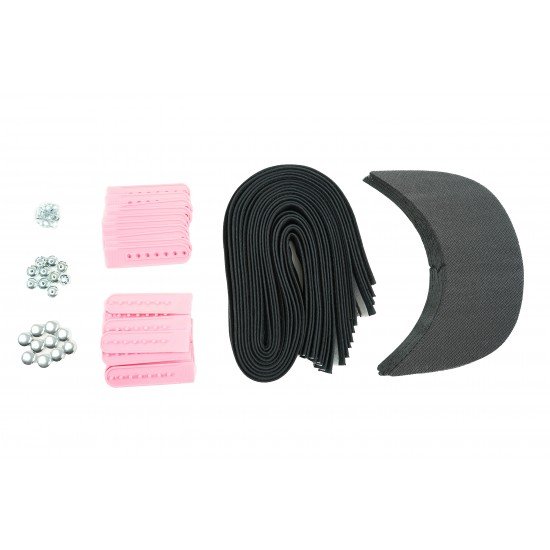 Bubble Gum Pink Plastic Snapback Cap Making Kit (10 Kit)