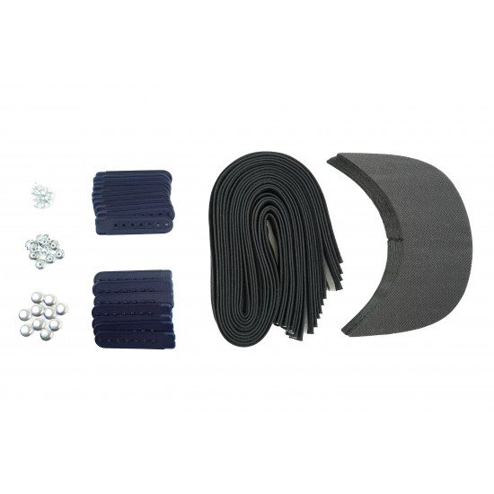 Navy Blue Plastic Snapback Cap Making Kit (10 Kit)