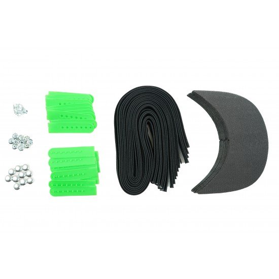 Neon Green Plastic Snapback Cap Making Kit (10 Kit)