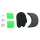 Neon Green Plastic Snapback Cap Making Kit (10 Kit)