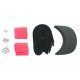 Neon Salmon Plastic Snapback Cap Making Kit (10 Kit)