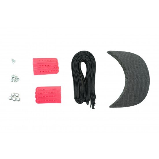 Neon Salmon Plastic Snapback Cap Making Kit (5 Kit)