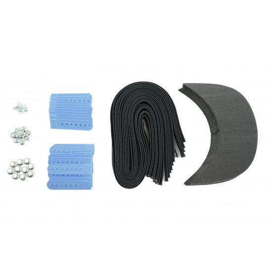 Powder Sky Blue Plastic Snapback Cap Making Kit (10 Kit)